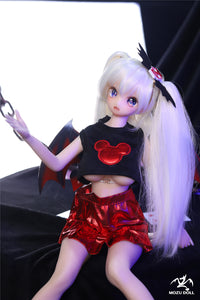 60cm-渡怜フルシリコン製 人形アニメラブドール 二次元ロリリアルドール